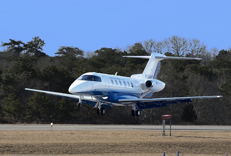 PC-24 private jet in flight